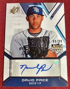 2009 Upper Deck SPx David Price Rookie Autograph Card - #d9999