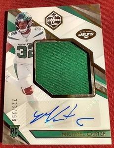 2021 Michael Carter Rookie Patch Auto Card - #d299