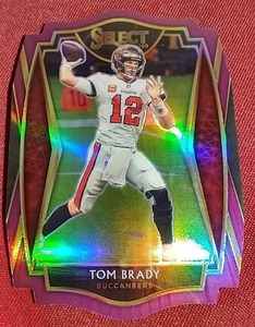 2020 Select Premier Level Tom Brady Die Cut Prizm Card