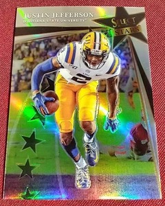 2022 Select Justin Jefferson Silver Prizm Card
