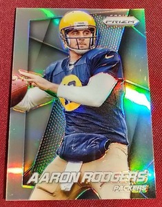 2014 Prizm Aaron Rodgers Silver Prizm Card