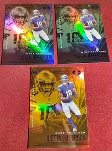 (3) 2020 Illusions Justin Jefferson Rookie Cards - All Different Colors