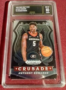 2020 Prizm Draft Picks Anthony Edwards Rookie Card - GMA 10