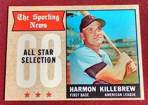1968 Topps Harmon Killebrew All-Star Card