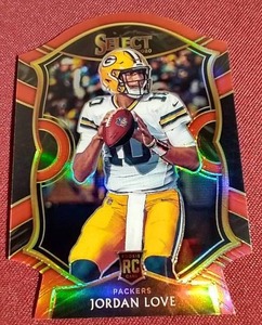 2021 Select Jordan Love Prizm Die-Cut Rookie Card