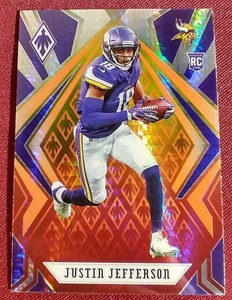 2020 Phoenix Fire Burst Justin Jefferson Rookie Card