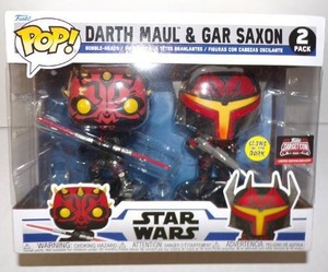 lot 114 image: Brand New Funko POP Star Wars Darth Maul & Gar Saxon - 2pk (Target Exclusive)