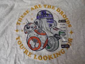 lot 142 image: Hot Topic These are the Droids Youre Looking For XX-Large Short Sleeve T-Shirt ((New with Tags))