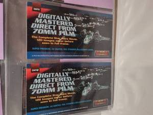 lot 150A image: 1995 Topps Star Wars Widevision Promo SWP Promo Cards #SWP1-4