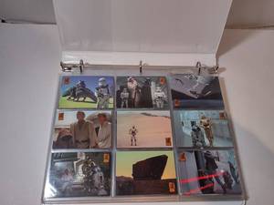 lot 153 image: 1997 Topps Merlin Star Wars Trilogy Collection Movie Cards 125 Card Base Set (Missing 8 Cards - See Below)