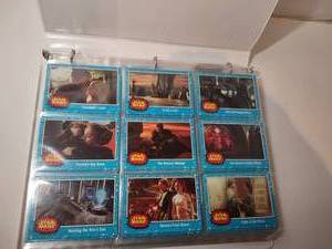 lot 162 image: 2019 Topps Star Wars Journey to The Rise of Skywalker - Complete Base Set (110) w Wrapper  Battle Lines Cards  Stickers  CD Cards