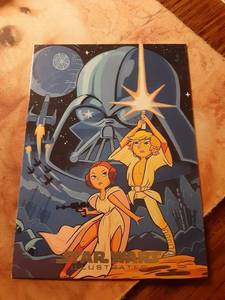 lot 159C image: 2013 Star Wars Topps Illustrated ONE-SHEET REIMAGINED Insert Set #MP-1 - MP-9