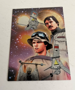 lot 159D image: 2013 Topps Star Wars Illustrated COMPLETE 6-Card ETCHED FOIL Puzzle Insert Set