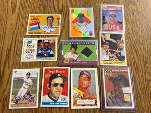 lot 37 image: Baseball Cards with Autographs & Patch Cards