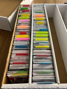 lot 42 image: Football Cards Sorted by Team