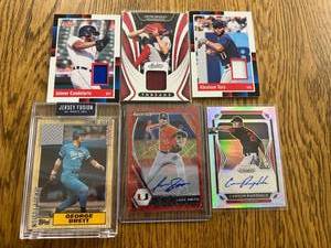 lot 75 image: Baseball Autograph & Jersey Cards