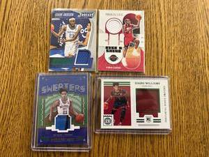 lot 93 image: Basketball Jersey Cards