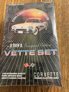 lot 109 image: 1991 Inaugural Edition Corvette Cards Factory Sealed Box