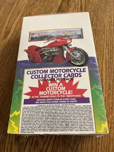 lot 113 image: Thunder Custom Motorcycle Cards Factory Sealed Set