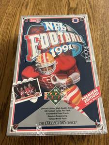 lot 115 image: 1991 Upper Deck Football Factory Sealed Box