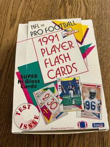 lot 116 image: 1991 Football Flash Cards Full Box