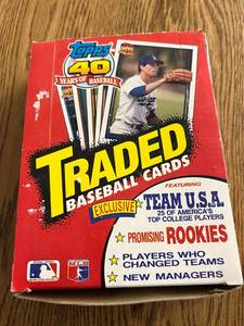 lot 118 image: Topps Traded Baseball Full Box Sealed Packs
