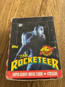 lot 123 image: Rocketeer Movie Cards Full Box Sealed Packs