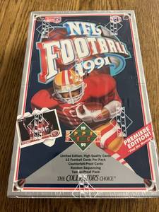 lot 124 image: 1991 Upper Deck Football Factory Sealed Box