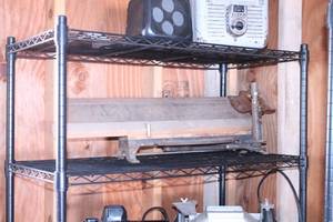 lot 67 image: Black Utility Shelf