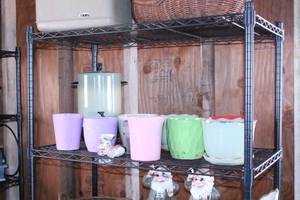 lot 68 image: Black Utility Shelf