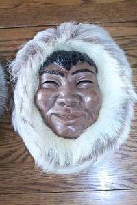 lot 28 image: Temple Original Inuit Masks