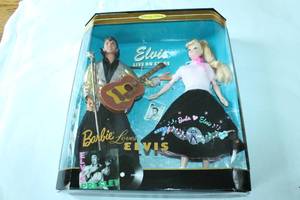 lot 135 image: Barbie Loves Elvis Doll Set