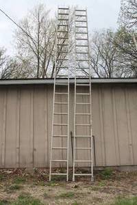lot 182 image: Two 20 Foot Aluminum Ladders