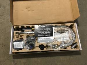 lot 33 image: KOHLER  Setra Single-Handle Touchless Pull-Down Sprayer Kitchen Faucet in Vibrant Stainless Customer Returns See Pictures