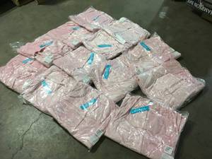 lot 38 image: Lot of Deluxe Fleece Kids Robe in Petal Pink  by The Company Store Customer Returns See Pictures