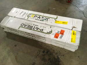 lot 44 image: 6 Boxes of White 47 in. Length x 12 in. Deep x 7-38 in. Height Stair Riser Laminate Trim to be Used with Cap A Tread by Cap A Tread   Customer Returns See Pictures