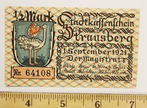 1821 German Uncirculated Banknote 12 Mark