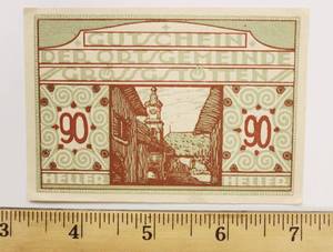 1920 German Uncirculated Banknote 90 Heller