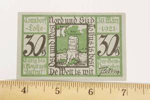 1921 German Uncirculated Banknote 30 Pfennig