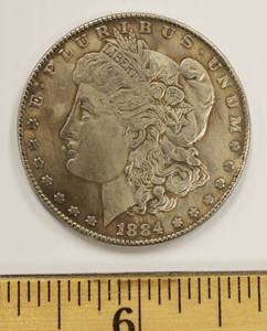 1884 Morgan Dollar Large Coin