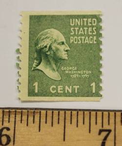 George Washington 1789 - 1797 U.S, Postal 1 Cent Stamp Very Rare Find