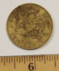 1967 Kenya 10 Cents