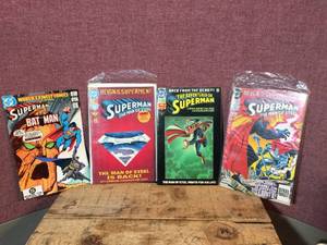 lot 29 image: Vintage Superman Comic Books