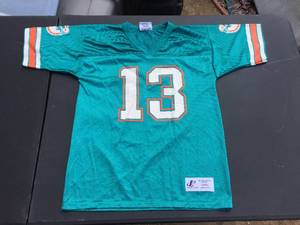 lot 102 image: Vintage Logo Authentic Dan Marino Dolphins Jersey