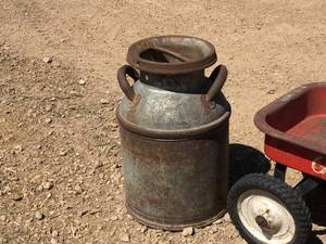 lot 154 image: Antique Cream Can