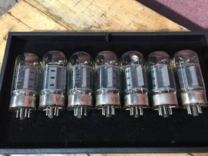 lot 167 image: 7 6550C Vacuum Tubes - Made in Russia