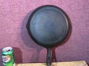 lot 191 image: BSR Cast Iron Skillet No. 7 Made in U.S.A.