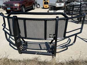 lot 3 image: Ranch Hand Truck Grill Guard off 2019 Chevy 1500 (New retail $600-800)