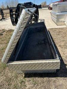 lot 6 image: Husky Truck Toolbox 69 Inches Long (no key)