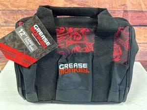 lot 13 image: New 12 Inch Grease Monkey Tool Bag $29 Retail
